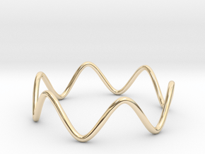 Sine Ring  All sizes, Multisize in 14K Yellow Gold: 13 / 69