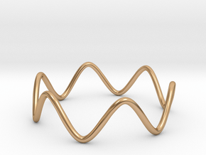 Sine Ring  All sizes, Multisize in Polished Bronze: 13 / 69