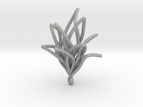 Spiral Flower with loop in Aluminum