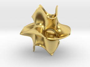 Cube bounded isosurface in Polished Brass