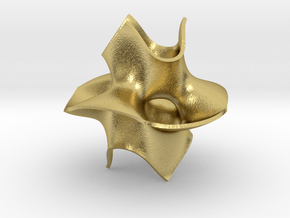 Cube bounded isosurface in Natural Brass