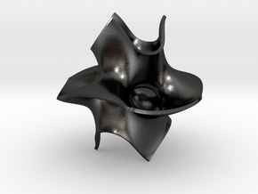 Cube bounded isosurface in Polished and Bronzed Black Steel