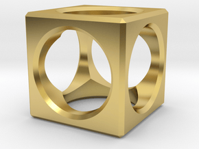 Aircube in Polished Brass