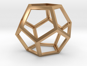 Dodecahedron in Polished Bronze