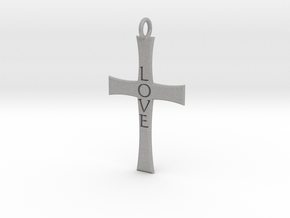 Cross Pendant in Aluminum