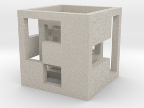 cube_02 in Natural Sandstone