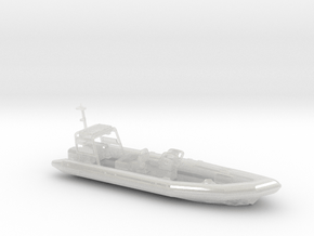 Rigid Inflatable Boat (1:148) in Clear Ultra Fine Detail Plastic: 1:87 - HO