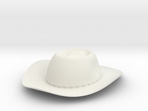 Stetson Hat iPhone5 1500mah Charger with USB Out in White Natural Versatile Plastic