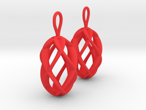 Viviani 4 Earrings in Red Processed Versatile Plastic