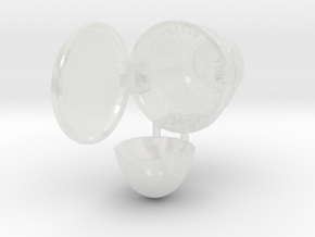 SpaceX Dragon capsule in Clear Ultra Fine Detail Plastic: 1:200