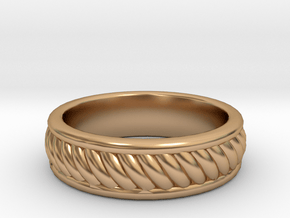 Twist Band Ring - 9½ in Polished Bronze