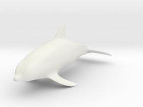 Dolphin in White Natural Versatile Plastic