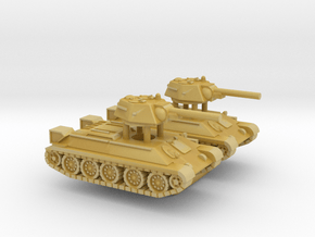 T-34 Model 1942 in Tan Fine Detail Plastic: 6mm