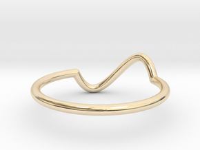 sinewave ring All sizes, Multisize in 14K Yellow Gold: 8 / 56.75
