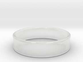 Concave Ring Band all sizes, multisize in Clear Ultra Fine Detail Plastic: 8 / 56.75