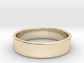 Concave Ring Band all sizes, multisize in 14K Yellow Gold: 8 / 56.75