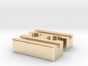 Ikea LILLABO F-F Connector 40mm in 14K Yellow Gold