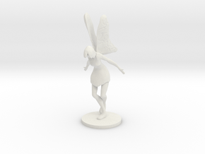 Fairy Figurine in White Natural Versatile Plastic