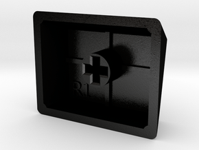 Blank Keycap (R1, 1.25x) in Matte Black Steel
