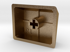 Blank Keycap (R1, 1.25x) in Polished Gold Steel