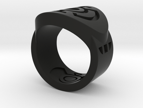 Blue Hope FF Ring Sz 5 in Black Natural Versatile Plastic