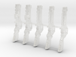 Shotgun Weapons Pack in Clear Ultra Fine Detail Plastic