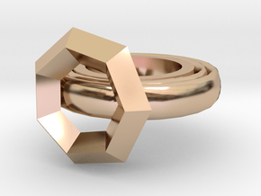 Build  A Ring part 2: Base  in 14k Rose Gold Plated Brass