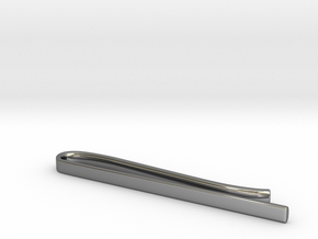 Tie Bar (slim) in Fine Detail Polished Silver