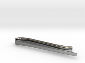 Tie Bar (tapered) in Fine Detail Polished Silver