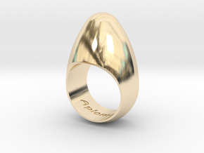 Egg Ring Size 7 in 14K Yellow Gold