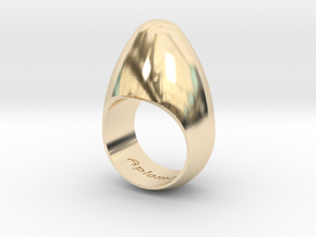 Egg Ring Size 10 in 14K Yellow Gold