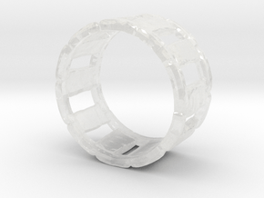 Stone Circle Ring in Clear Ultra Fine Detail Plastic: 7 / 54