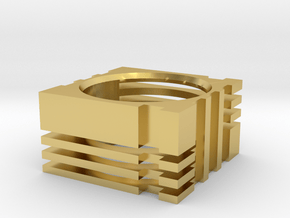 Heat Sink Sz. 11.5 in Polished Brass