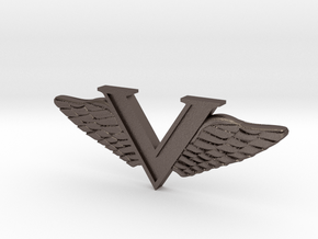 Wings For Val in Polished Bronzed Silver Steel