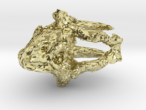 Sabertooth Tiger with necklace loophole in 18K Gold Plated