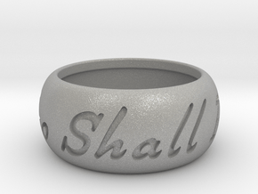 This Too Shall Pass ring size 8  in Aluminum