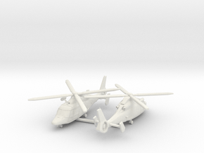Eurocopter MH-65 Dolphin SAR Helicopter in White Natural Versatile Plastic: 6mm