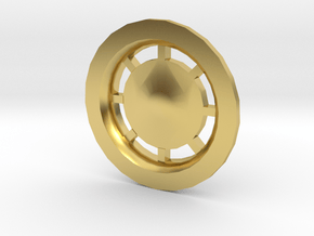 3d Rear Engine Nozzles Plate in Polished Brass