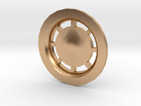 3d Rear Engine Nozzles Plate in Polished Bronze