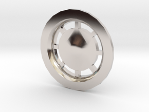 3d Rear Engine Nozzles Plate in Rhodium Plated Brass