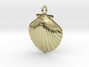 Scallop Necklace Small in 18k Gold Plated Brass