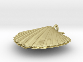 Scallop Necklace in 18k Gold Plated Brass