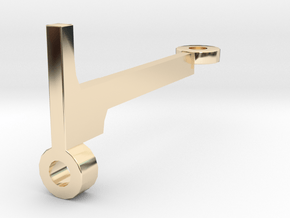 3d Cooler Mount in 14k Gold Plated Brass