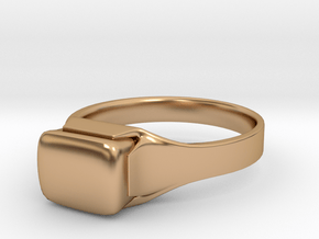 Ring Diamond in Polished Bronze