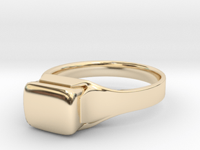 Ring Diamond in 14k Gold Plated Brass