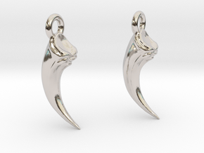 Talon Earings (pair) in Platinum