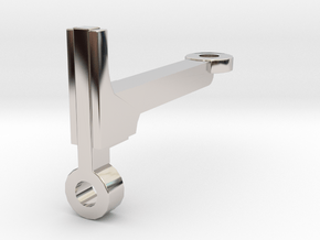 3d Cooler Mount in Rhodium Plated Brass