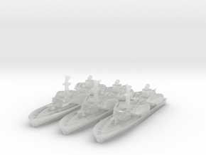 OSA-1 Missile boat 1:700 & 1:350 in Clear Ultra Fine Detail Plastic: 1:700