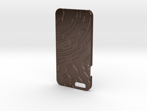 Iphone 6 Halo Case in Polished Bronze Steel