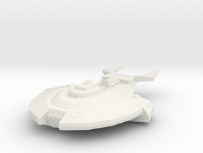 Cardassian Cruiser (Conquest) 1/2500 in White Natural Versatile Plastic